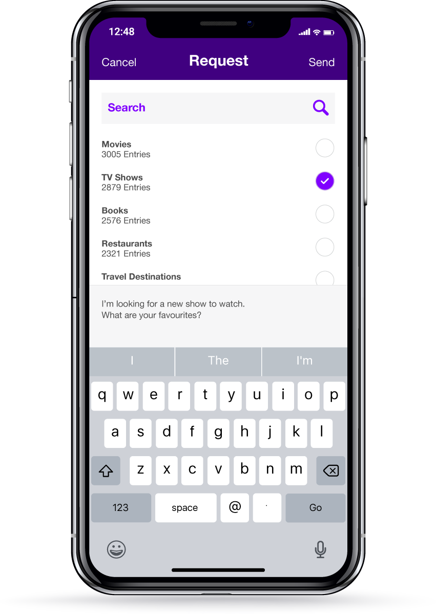 mobile screen showing Top 5 app