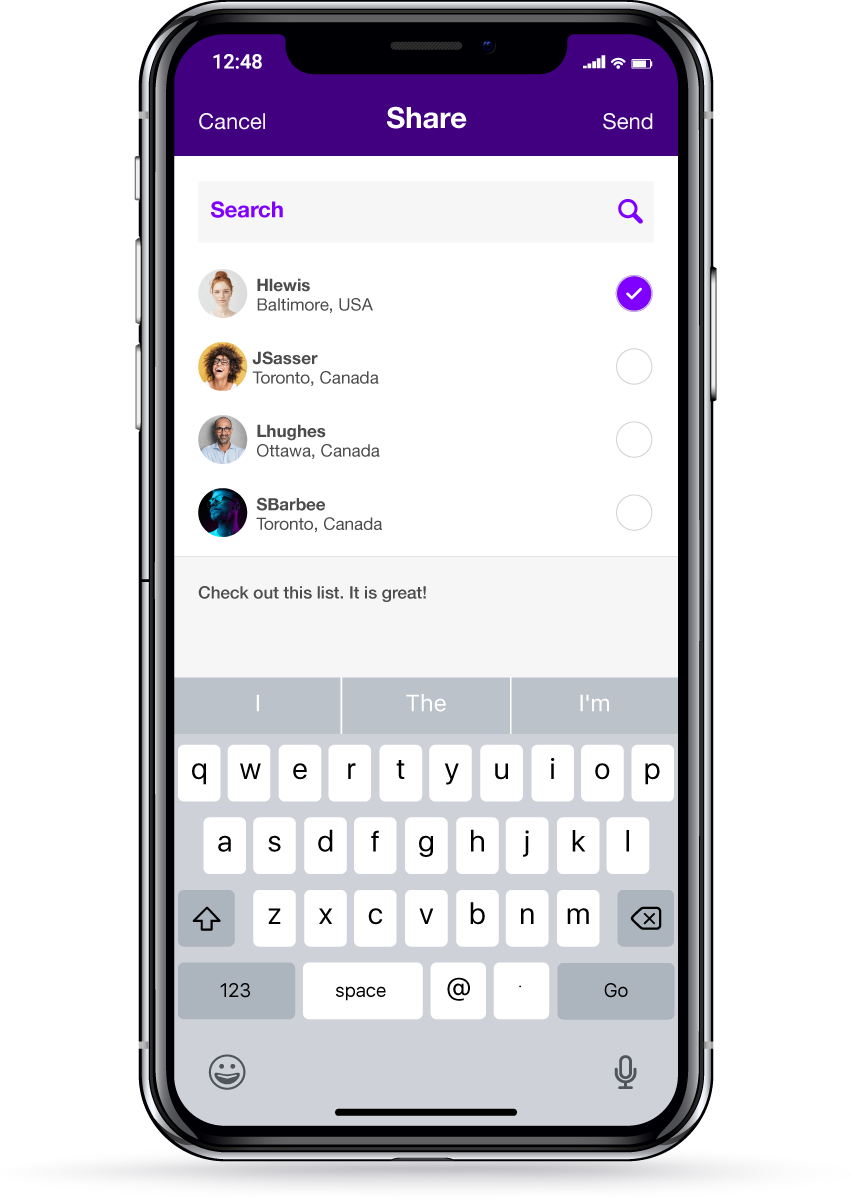 mobile screen showing Top 5 app
